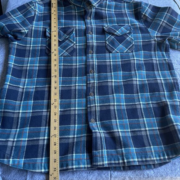 Lee Flannel Shirt Mens XXL 2X Plaid Button Up Shacket Regular Fit Outdoor Thick - Picture 9 of 10